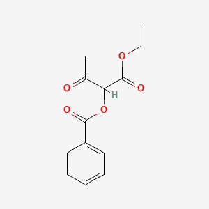 B1282524 Ethyl 2-(benzoyloxy)-3-oxobutanoate CAS No. 4620-46-6