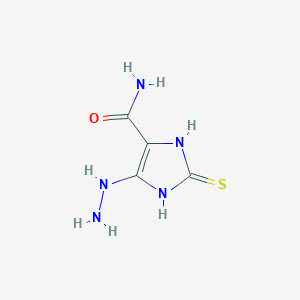 5-hydrazinyl-2-thioxo-2,3-dihydro-1H-imidazole-4-carboxamide