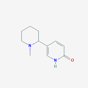 molecular formula C11H16N2O B12825333 5-(1-Methylpiperidin-2-yl)-1,2-dihydropyridin-2-one 