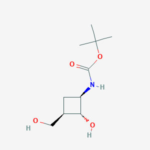 tert-Butyl ((1R,2R,3R)-2-hydroxy-3-(hydroxymethyl)cyclobutyl)carbamate