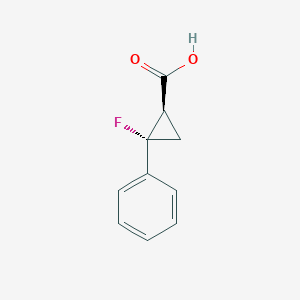 rel-(1R,2S)-2-fluoro-2-phenylcyclopropane-1-carboxylic acid