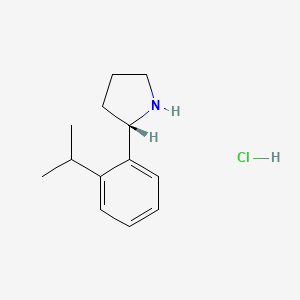 molecular formula C13H20ClN B12825365 (S)-2-(2-Isopropylphenyl)pyrrolidine hydrochloride 