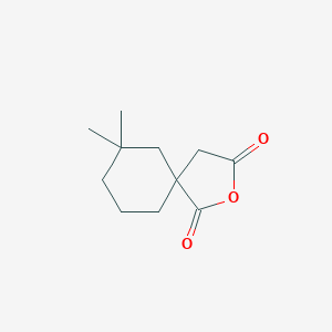 molecular formula C11H16O3 B12825370 7,7-Dimethyl-2-oxaspiro[4.5]decane-1,3-dione 