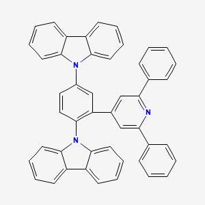 molecular formula C47H31N3 B12825373 9H-Carbazole, 9,9[2-(2,6-diphenyl-4-pyridinyl)-1,4-phenylene]bis- 