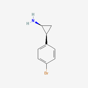 molecular formula C9H10BrN B12825387 (1S,2S)-2-(4-Bromophenyl)cyclopropan-1-amine 