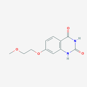 molecular formula C11H12N2O4 B12825392 7-(2-Methoxyethoxy)quinazoline-2,4(1H,3H)-dione 