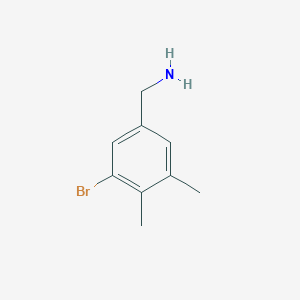 molecular formula C9H12BrN B12825407 (3-Bromo-4,5-dimethylphenyl)methanamine 