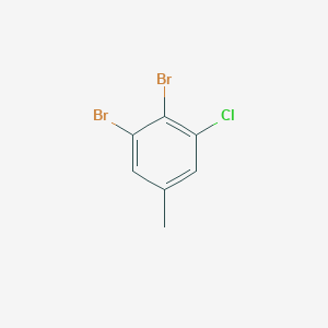 molecular formula C7H5Br2Cl B12825462 4,5-Dibromo-3-chlorotoluene 