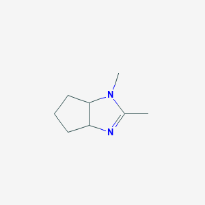 molecular formula C8H14N2 B12825463 1,2-Dimethyl-1,3a,4,5,6,6a-hexahydrocyclopenta[d]imidazole 