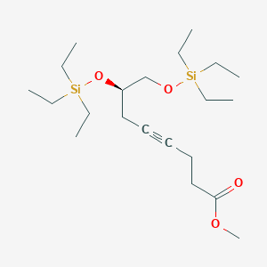 molecular formula C21H42O4Si2 B12825481 Methyl (R)-7,8-bis((triethylsilyl)oxy)oct-4-ynoate 