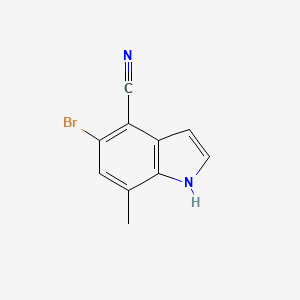 5-Bromo-7-methyl-1H-indole-4-carbonitrile