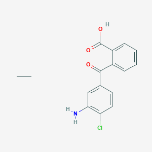 molecular formula C16H16ClNO3 B12825564 2-(3-Amino-4-chlorobenzoyl)benzoic acid;ethane 