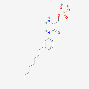 molecular formula C17H29N2O5P B12825571 [2-Amino-3-(3-octylanilino)-3-oxopropyl] dihydrogen phosphate 