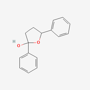 molecular formula C16H16O2 B12825582 2,5-Diphenyltetrahydrofuran-2-ol 