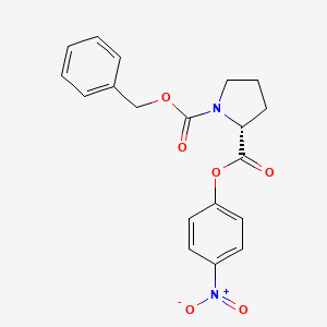 molecular formula C19H18N2O6 B12825626 Benzylxoycarbonyl-L-proline 4-nitrophenyl ester 