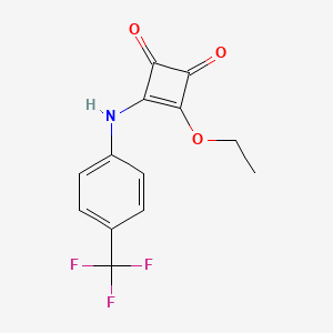 3-Ethoxy-4-[4-(trifluoromethyl)phenylamino]-3-cyclobutene-1,2-dione