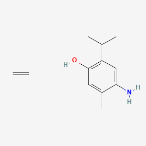 molecular formula C12H19NO B12825639 4-Amino-5-methyl-2-(1-methylethyl)-phenol 