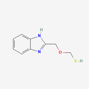 molecular formula C9H10N2OS B12825642 ((1H-Benzo[d]imidazol-2-yl)methoxy)methanethiol 