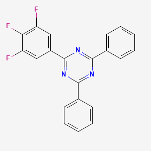 molecular formula C21H12F3N3 B12825663 2,4-Diphenyl-6-(3,4,5-trifluorophenyl)-1,3,5-triazine 