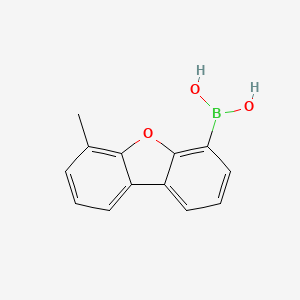 molecular formula C13H11BO3 B12825674 4-MethylDibenzofuran-6-boronicacid 