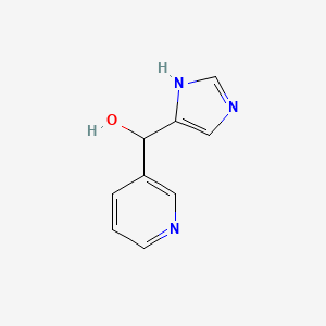 molecular formula C9H9N3O B12825677 (1H-Imidazol-4-yl)(pyridin-3-yl)methanol 