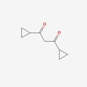 molecular formula C9H12O2 B1282569 1,3-Dicyclopropylpropane-1,3-dione CAS No. 30923-64-9