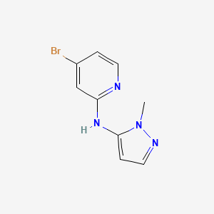 molecular formula C9H9BrN4 B12825697 4-bromo-N-(1-methyl-1H-pyrazol-5-yl)pyridin-2-amine 