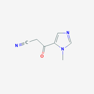 molecular formula C7H7N3O B12825743 3-(1-Methyl-1H-imidazol-5-yl)-3-oxopropanenitrile 