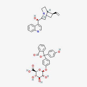 (R)-[(2S,4S,5R)-5-ethenyl-1-azabicyclo[2.2.2]octan-2-yl]-quinolin-4-ylmethanol;(2S,3S,4S,5R,6S)-3,4,5-trihydroxy-6-[4-[1-(4-hydroxyphenyl)-3-oxo-2-benzofuran-1-yl]phenoxy]oxane-2-carboxylic acid