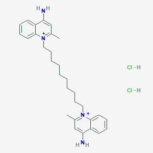 molecular formula C30H42Cl2N4+2 B12825769 Dequalinum Chloride 