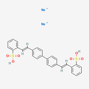 2-(2-{4'-[2-(2-Sulfophenyl)ethenyl]-[1,1'-biphenyl]-4-yl}ethenyl)benzene-1-sulfonic acid disodium hydride