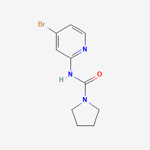 molecular formula C10H12BrN3O B12825838 N-(4-bromopyridin-2-yl)pyrrolidine-1-carboxamide 