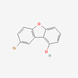 molecular formula C12H7BrO2 B12825842 8-Bromo-1-dibenzofuranol 