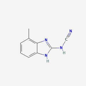 molecular formula C9H8N4 B12825851 N-(4-Methyl-1H-benzo[d]imidazol-2-yl)cyanamide 