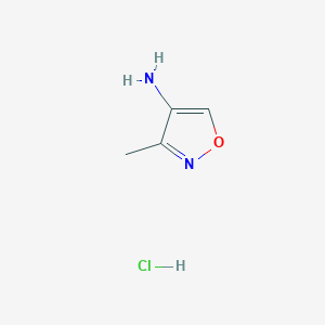 molecular formula C4H7ClN2O B1282587 3-甲基异恶唑-4-胺盐酸盐 CAS No. 108512-04-5