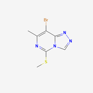 8-Bromo-7-methyl-5-(methylthio)-[1,2,4]triazolo[4,3-c]pyrimidine