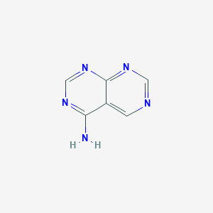 molecular formula C6H5N5 B1282588 嘧啶并[4,5-d]嘧啶-4-胺 CAS No. 26979-05-5