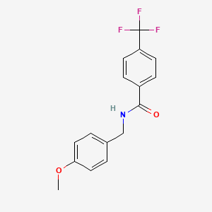 molecular formula C16H14F3NO2 B12825890 N-(4-Methoxybenzyl)-4-(trifluoromethyl)benzamide 