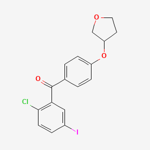 (2-Chloro-5-iodophenyl)4-(3S)-tetrahydro-3-furanyloxyphenylmethanone