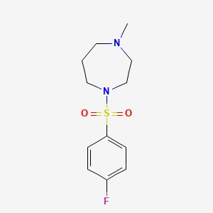 molecular formula C12H17FN2O2S B12825906 1-((4-Fluorophenyl)sulfonyl)-4-methyl-1,4-diazepane 