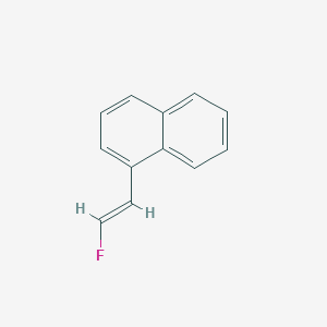 molecular formula C12H9F B12825964 1-(2-Fluorovinyl)naphthalene 