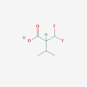 molecular formula C6H10F2O2 B12825997 2-(Difluoromethyl)-3-methylbutanoic acid 