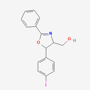 [5-(4-iodophenyl)-2-phenyl-4,5-dihydrooxazol-4-yl]methanol;(4R,5R)-[5-(4-IODOPHENYL)-2-PHENYL-4,5-DIHYDRO-OXAZOL-4-YL]METHANOL