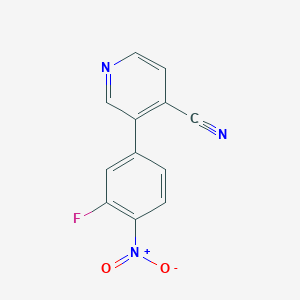 molecular formula C12H6FN3O2 B12826030 3-(3-Fluoro-4-nitrophenyl)isonicotinonitrile 