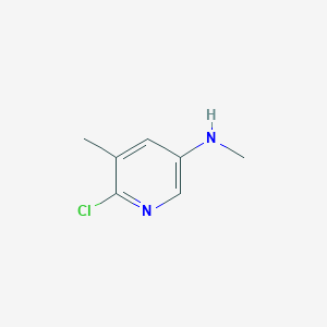 molecular formula C7H9ClN2 B12826031 6-Chloro-n,5-dimethylpyridin-3-amine 