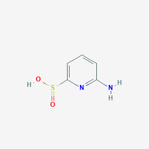 molecular formula C5H6N2O2S B12826037 6-Aminopyridine-2-sulfinic acid 