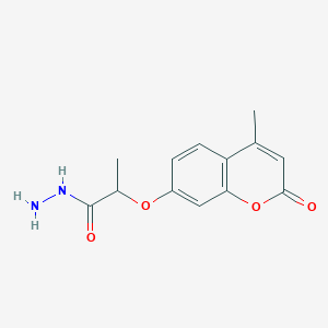 2-[(4-methyl-2-oxo-2H-chromen-7-yl)oxy]propanohydrazide