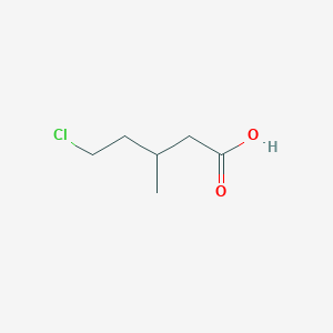 molecular formula C6H11ClO2 B12826098 5-Chloro-3-methylpentanoic acid 