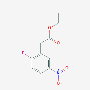 molecular formula C10H10FNO4 B12826112 Ethyl 2-fluoro-5-nitrophenylacetate 