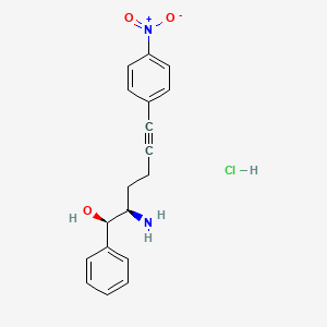 (1R,2R)-2-Amino-6-(4-nitrophenyl)-1-phenylhex-5-yn-1-olhydrochloride